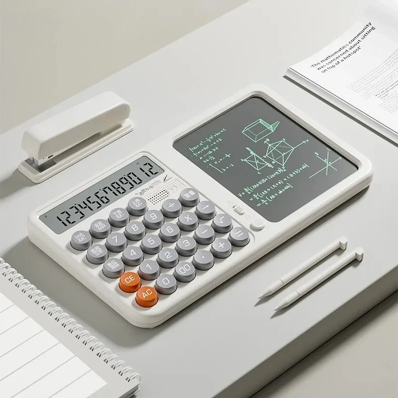 Colorful Fashion calculator with Writing Tablet button calculator Office or School Flexible Keyboard